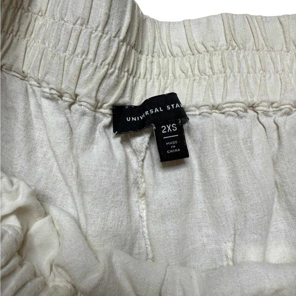 Universal Standard Iris Linen Easy Pull-On Pants White 2xs — image 7 of 8